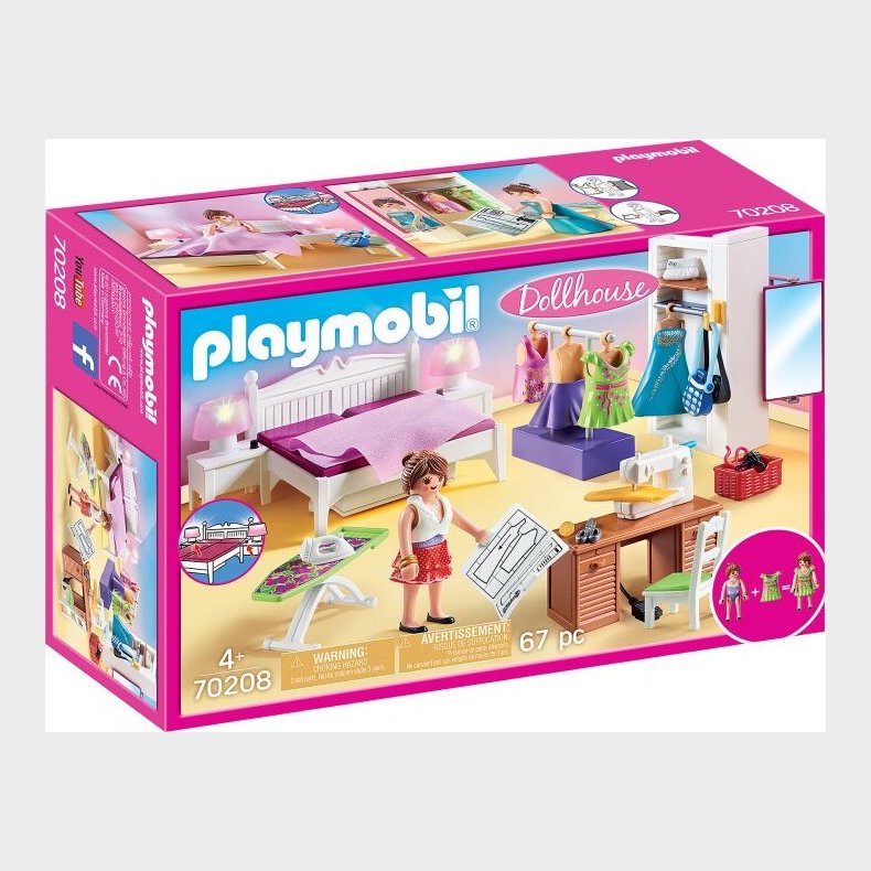 Playmobil Dollhouse - Sovev�relse Med Syhj�rne - 70208