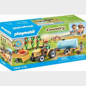 Playmobil Country - Traktor Med Anh�nger Og Vandtank - 71442