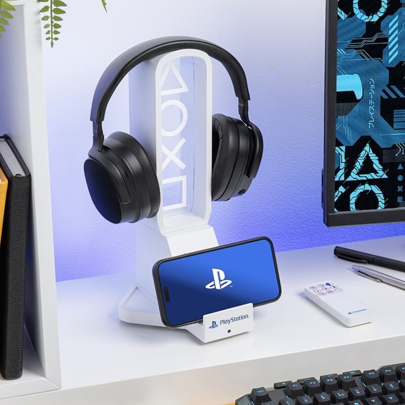 Playstation Desk Headphone Stand With Light