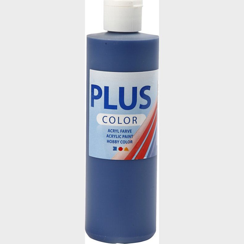 Plus Color Hobbymaling - Akrylfarve - Marinebl� - 250 Ml