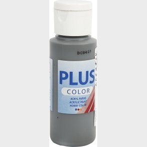 Plus Color Hobbymaling - Akrylfarve - M�rk Gr� - 60 Ml
