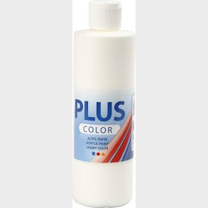 Plus Color Hobbymaling - Akrylfarve - R�hvid - 250 Ml