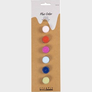 Plus Color Hobbymaling - Strke Farver - 6x5 Ml