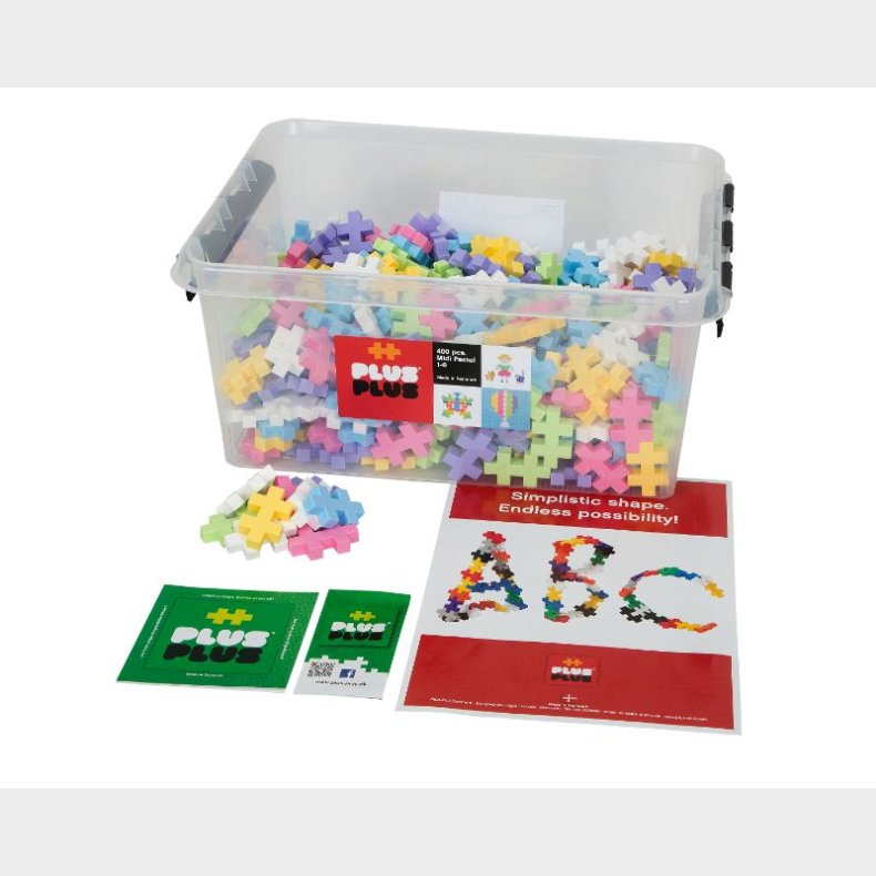 Plus-Plus Education BIG Pastel - 400 stk