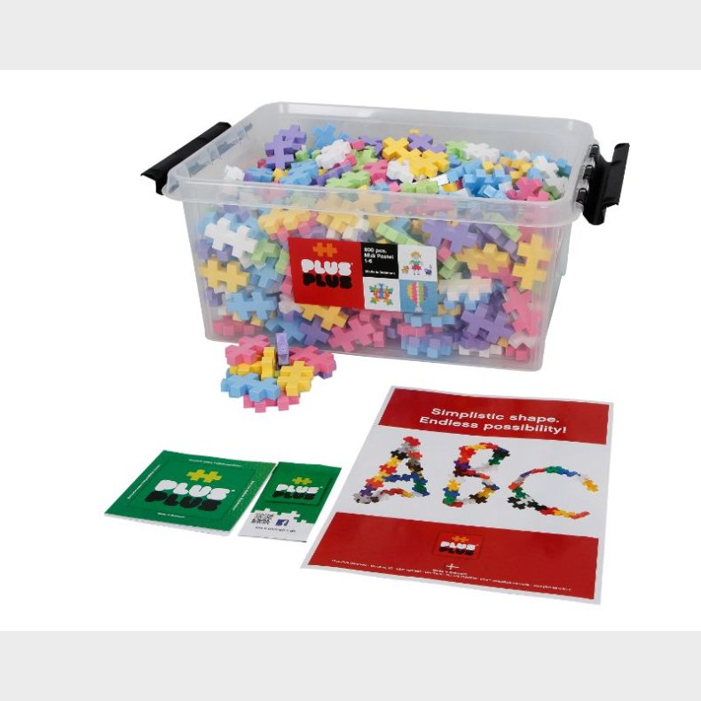 Plus-Plus Education BIG Pastel - 600 stk