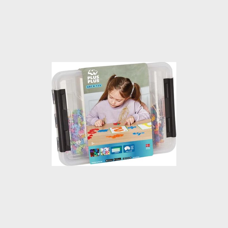 Plus Plus Brikker - Abc & 123 Box - 2000 Stk