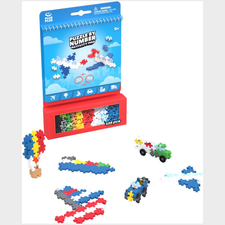 Plus Plus - Activity Pad - Transportation - (3990)