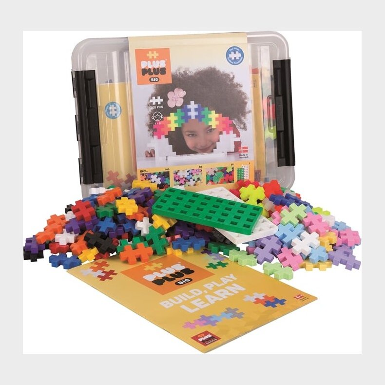 Plus-plus - Big Storage Box Mix - 200 Brikker