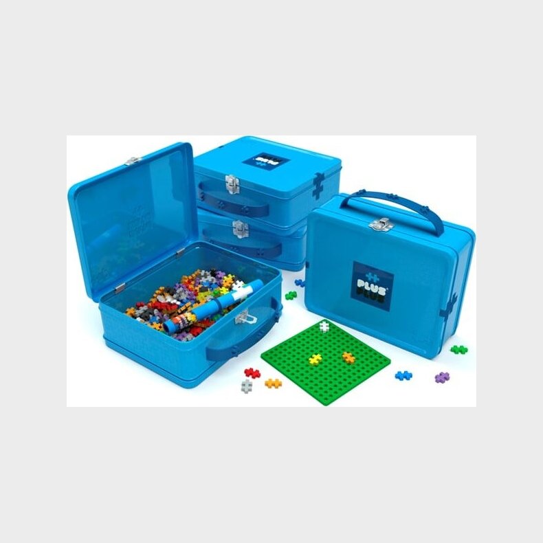 Plus Plus Brikker I Bl� Metalkuffert - 600 Stk