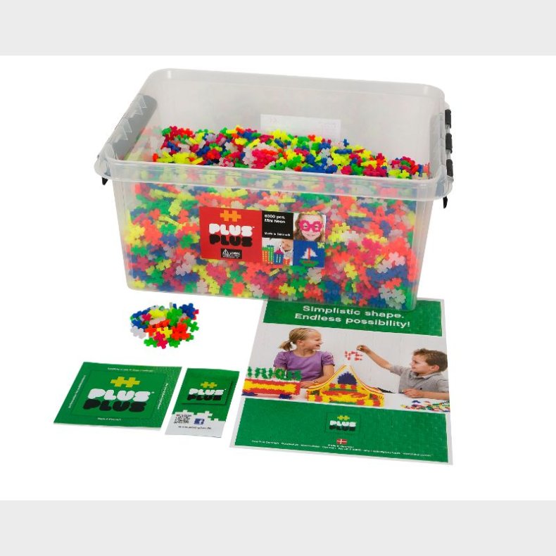 Plus-Plus Education Neon - 6000 stk