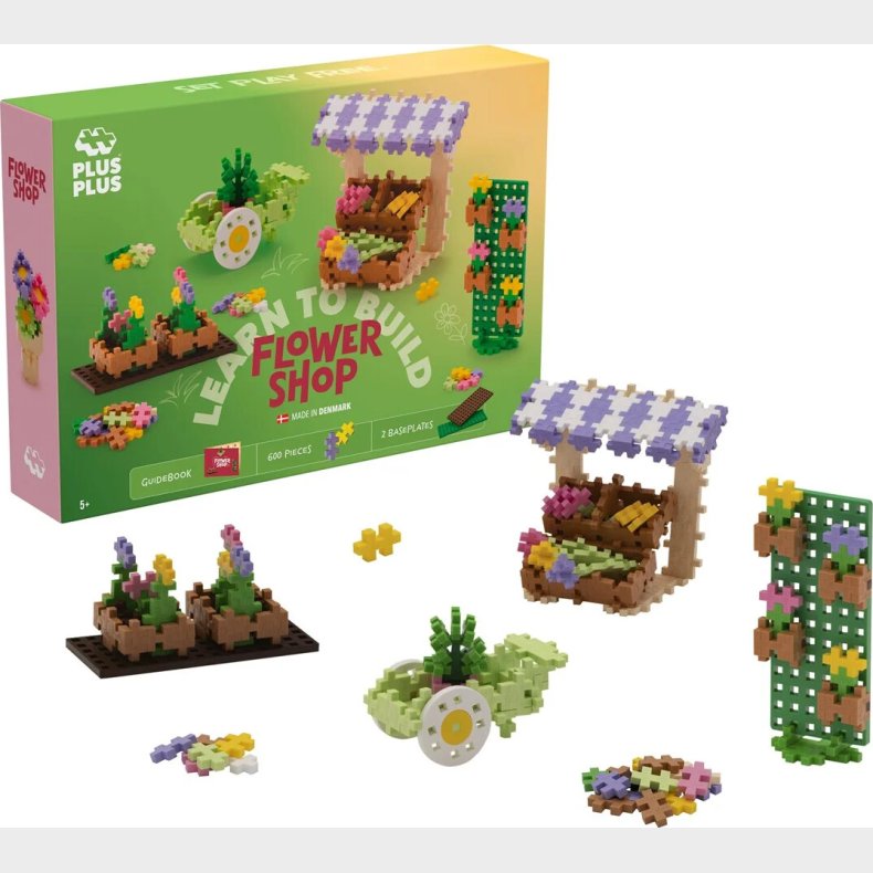 Plus Plus - Learn To Build Flower Shop - (4336)