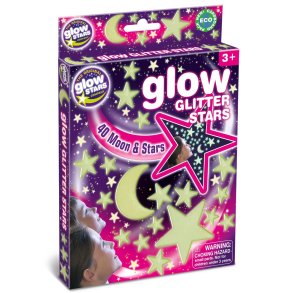 Brainstorm | Glow - Stjerner m. glimmer, 40 dele