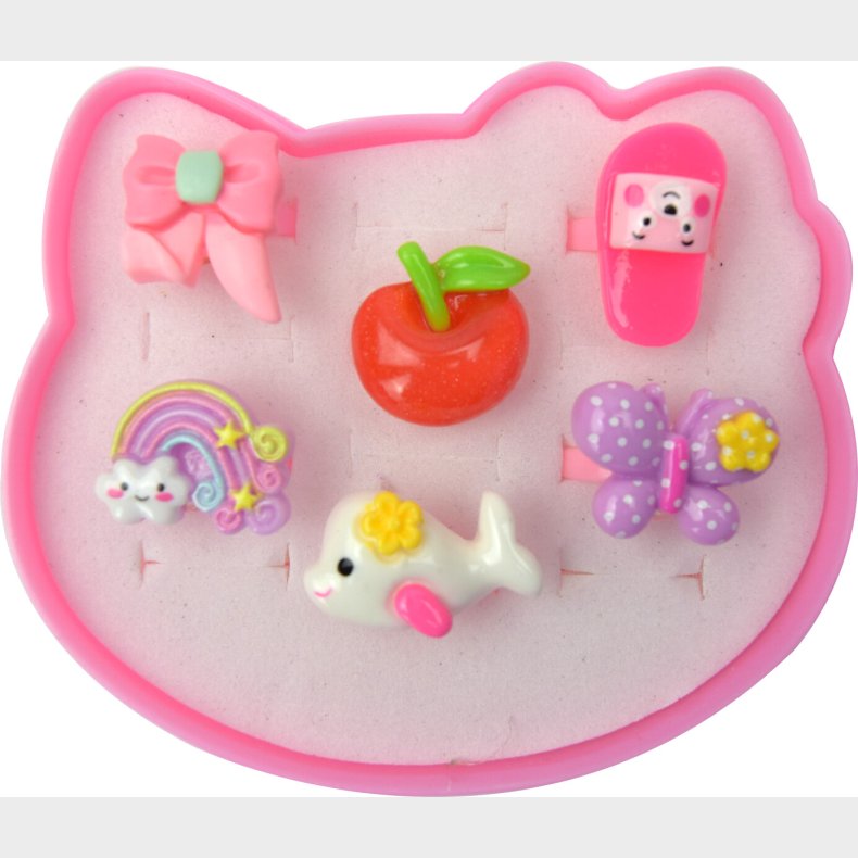 Pocket Money - ske Med Kulrte Ringe 6 Stk.