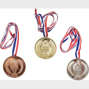 Pocket Money - Medaljer 3-pak - Guld, S�lv, Bronze