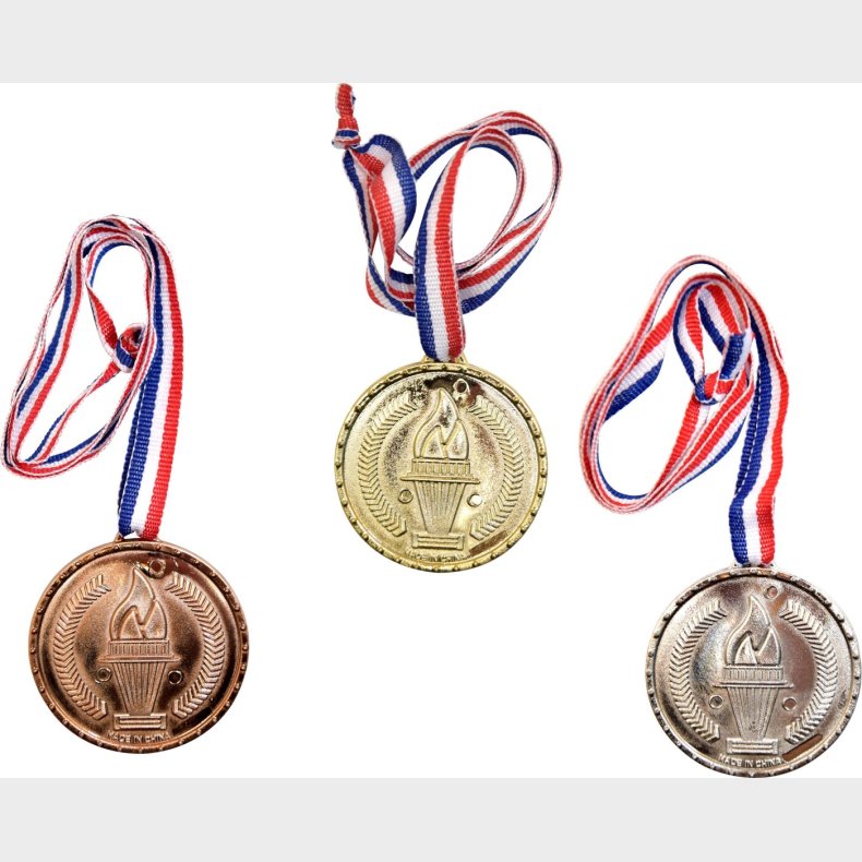 Pocket Money - Medaljer 3-pak - Guld, S�lv, Bronze