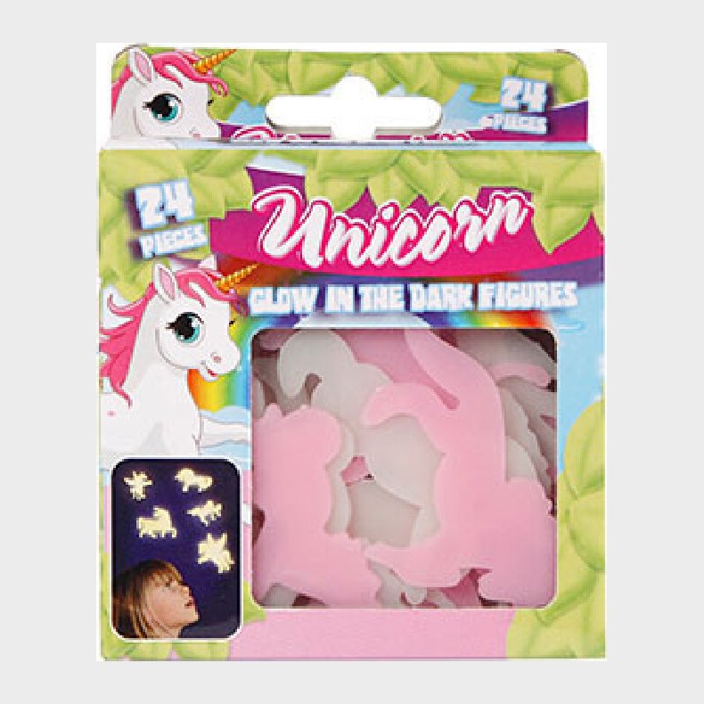 Selvlysende Enhj�rning Figurer - Pocket Money - 24 Stk