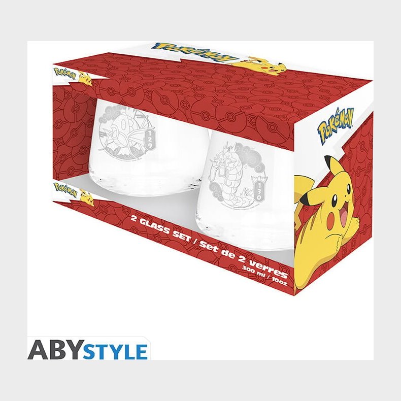 Pok�mon - Glas S�t - Magikarp & Gyarados 2x300 Ml