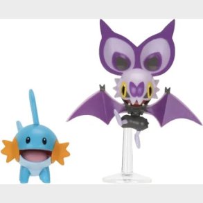 Pok�mon - Figurer - Battle Figure Pack - Noibat & Mudkip