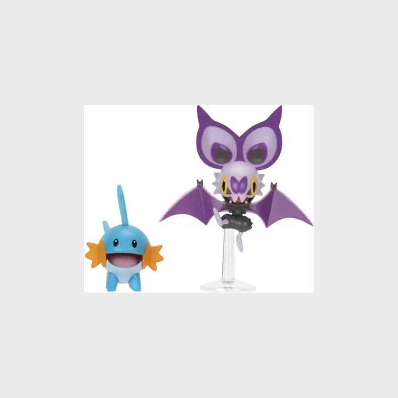 Pok�mon - Figurer - Battle Figure Pack - Noibat & Mudkip