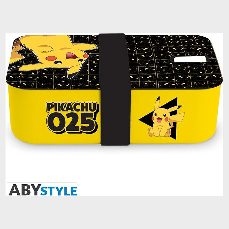 Pokemon Bento Box - Pikachu - 19 X 12.3 X 6.6 Cm