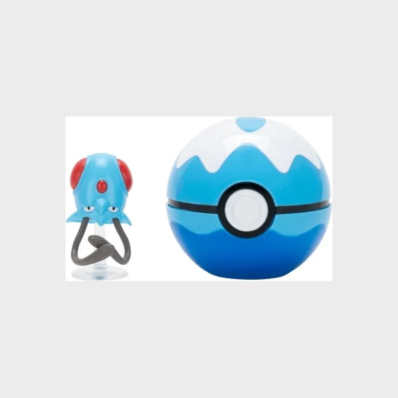 Pok�mon - Clip 'n' Go - Tentacool Med Dive Pok�ball