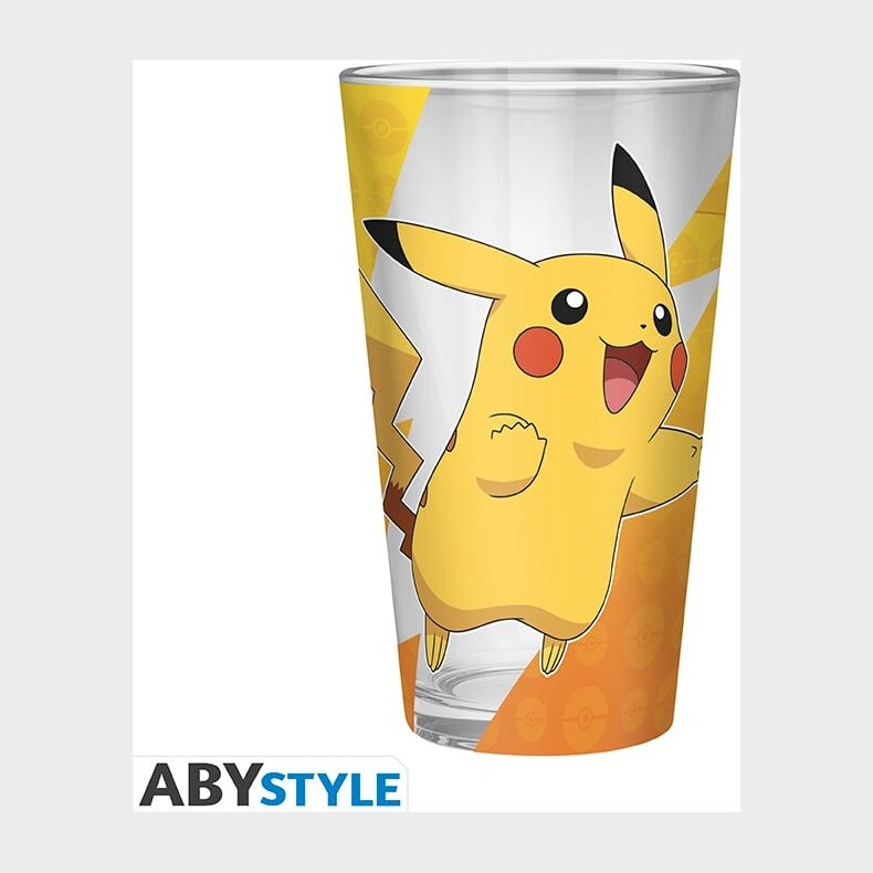 Pok�mon - Stort Glas - Premium Pikachu 400 Ml
