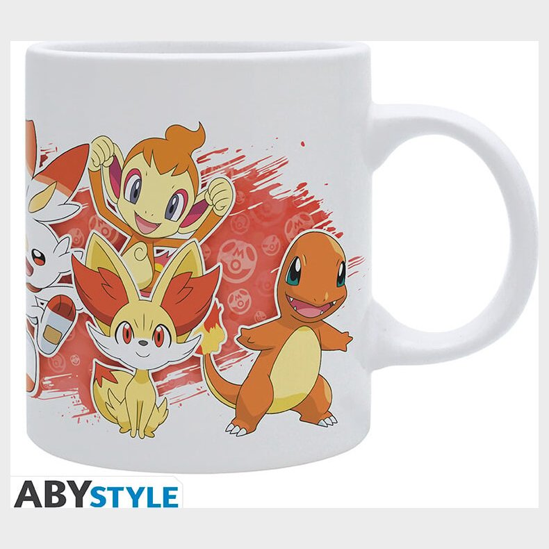 Pok�mon - Krus - Ild Typer Hvid 320 Ml