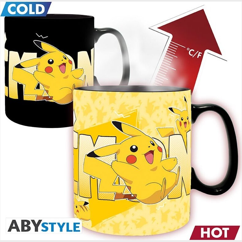 Pokemon Mug Heat Change - Pikachu - 460 Ml