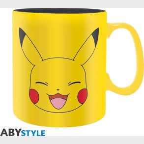Pok�mon - Krus - Pikachu Ansigt Gul 460 Ml