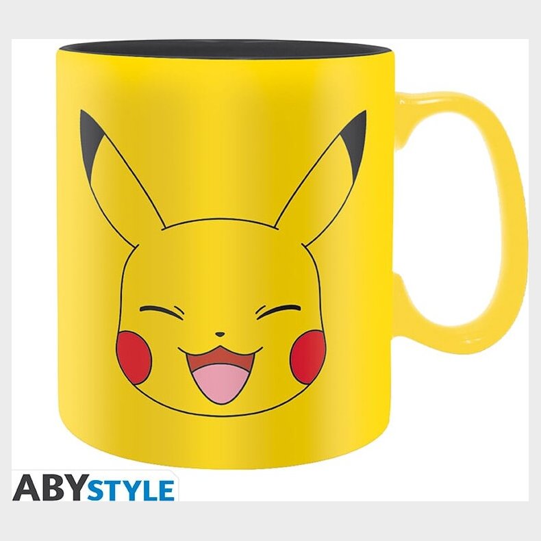 Pok�mon - Krus - Pikachu Ansigt Gul 460 Ml