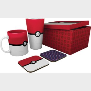 Pokemon Pack Glass + Mug + 2 Coasters - Pok�ball - Xxl