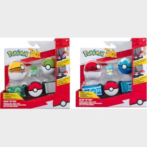 Pok�mon - Clip N Go Pok� Ball Belt Set - Assorteret