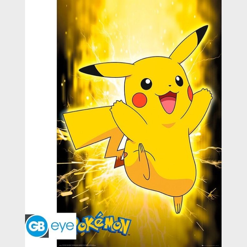 Pokmon Plakat - Pikachu Neon Maxi - 91,5x61 Cm