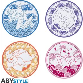 Pokemon - Set Of 4 Plates - Japanese Style