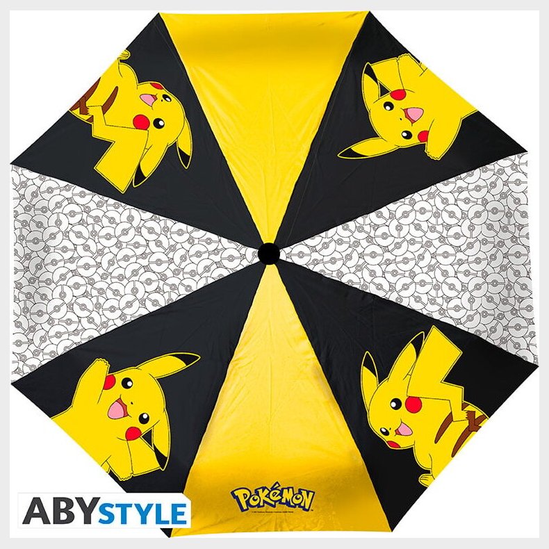 Pok�mon - Paraply - Pikachu - Gul Sort