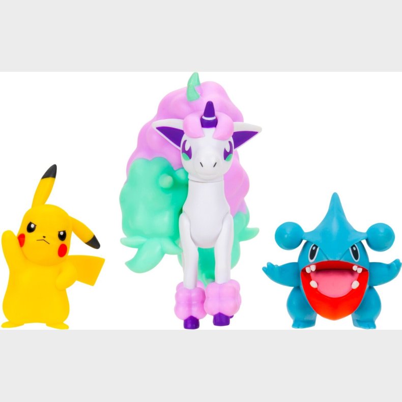 Pokmon - Battle Figure 3pak - Pikachu, Gible & Ponyta