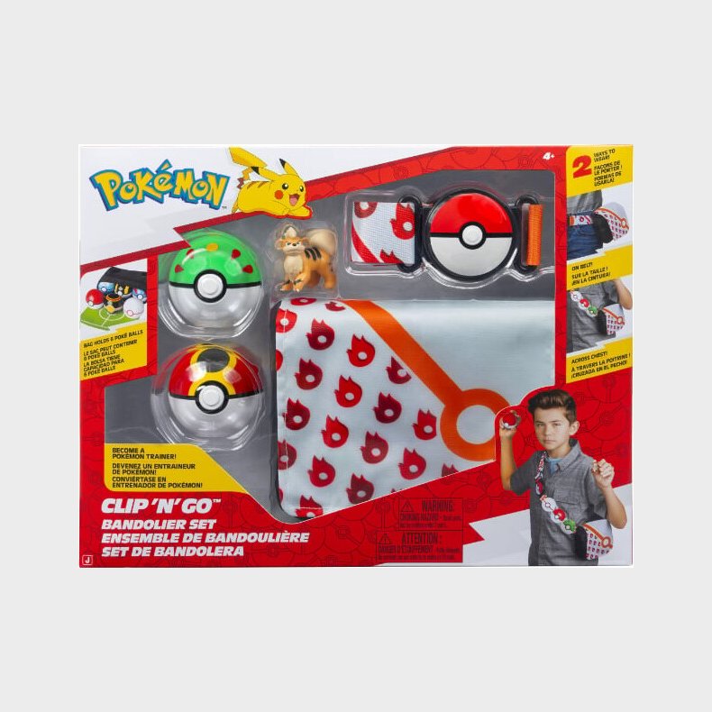 Pokmon - Clip N Go Bandolier Set Growlithe