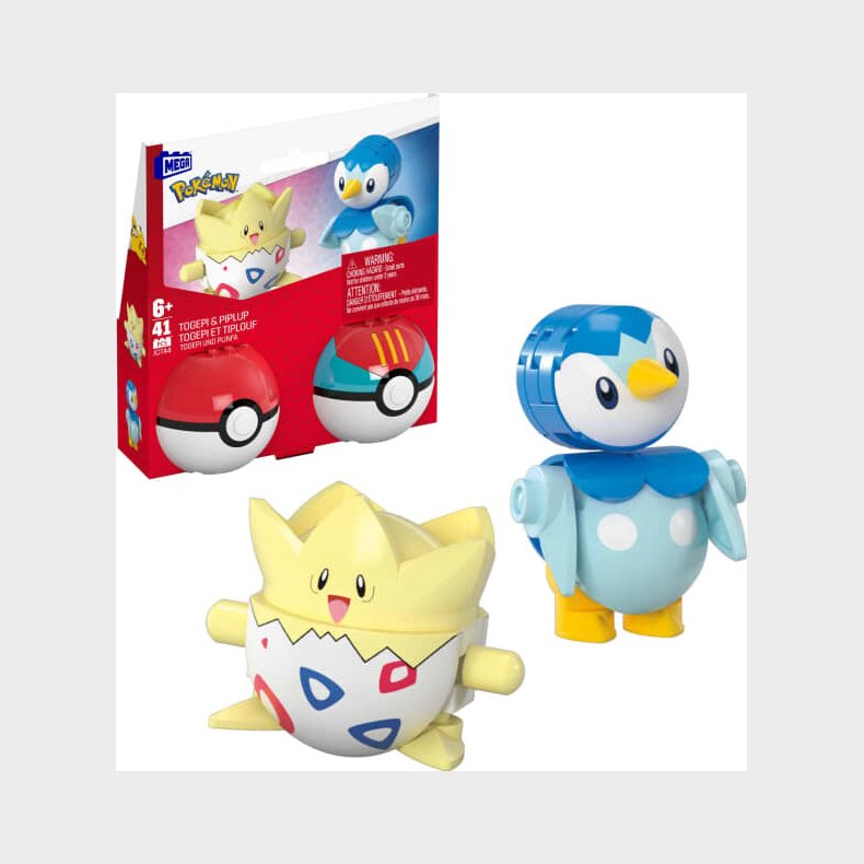 Mega Pok�mon - Togepi & Piplup Pok�ball Bygges�t - 2-pak