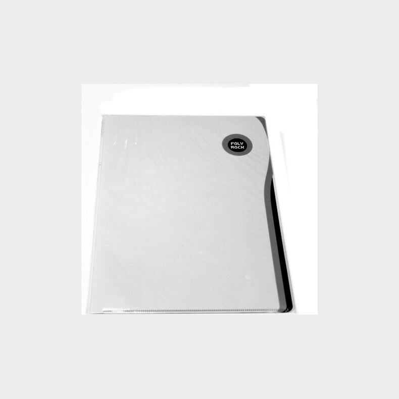 Poly Rock Charteque A4 Med 3 Rum - Hvid - Foldermate