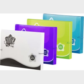 Poly Rock Elastikske A4 Assorterede - Foldermate