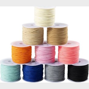 Polyester Snor - Tykkelse 0,6 Mm - Colorful - 10x50 M