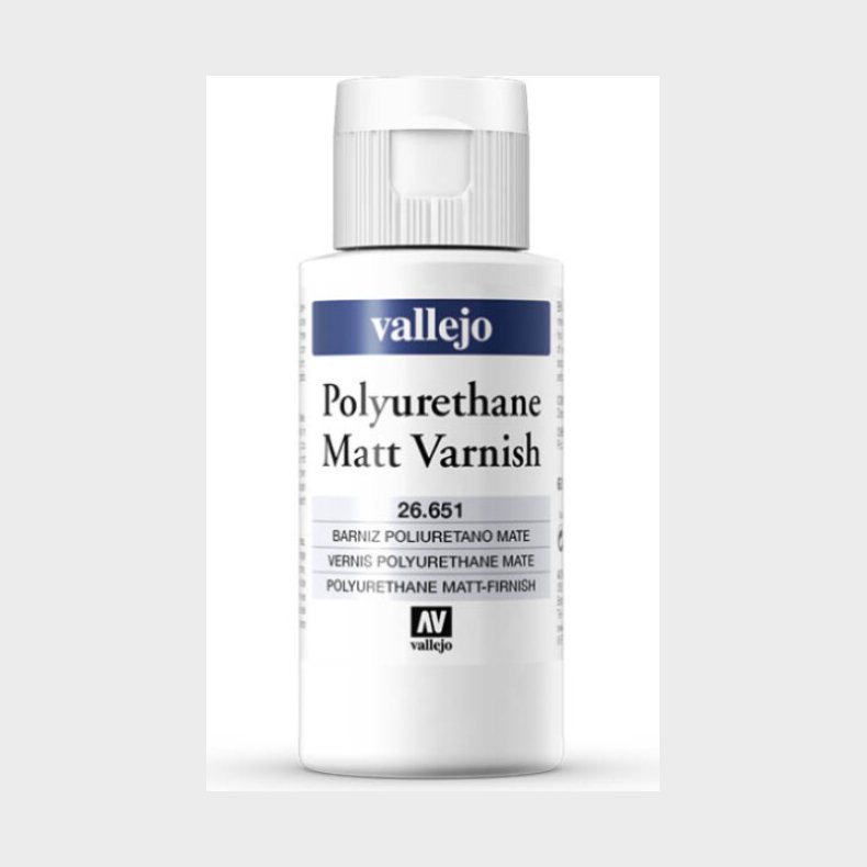 Vallejo - Polyurethane Matt Varnish - Polyurethan Lak - 60 Ml - 26651