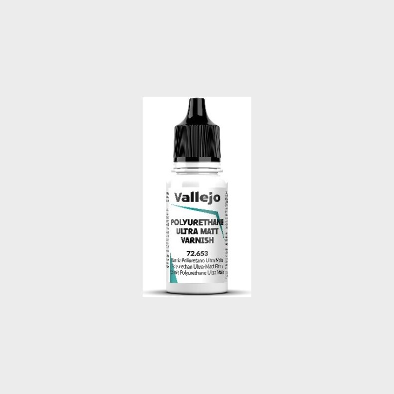 Vallejo - Ultra Matt Polyurethane Varnish - Polyurethan Lak - 18 Ml - 72653