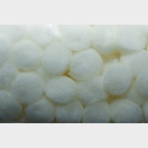 Pompon 13-15mm Ca 85stk Hvid - Craft Line