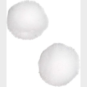Pomponer -  20 Mm - Hvid - 100 Stk.