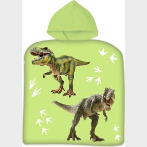 Dinosaur Poncho Hndklde Til Brn - Grn - 50 X 100 Cm