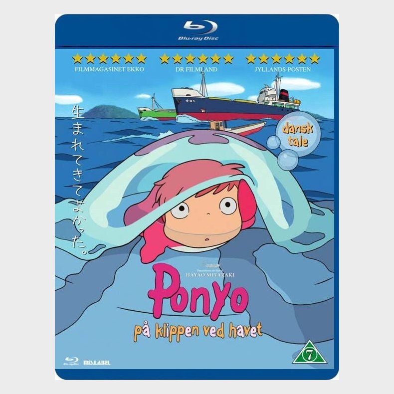 Ponyo - P Klippen Ved Havet / Ponyo - By The Cliff By The Sea - Blu-Ray