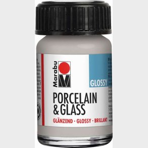 Porcelain & Glass Glossy 15ml, Metallic Silver 782 - 11150039782 - Marabu