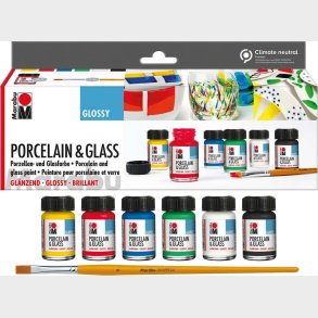 Glas Og Porcelnsmaling St - Porcelain & Glass Glossy - 6x15 Ml