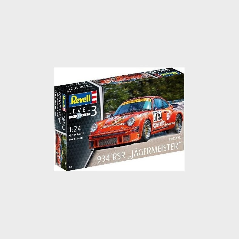 Revell - Porsche 934 Model Bil Bygges�t - 1:24 - Level 3 - 07031